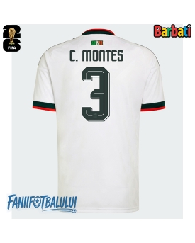 Mexic Cesar Montes #3 Tricou Fotbal Replică Mondial 2026 Barbati Deplasare